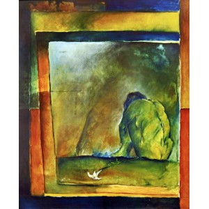 Scharjeel Sarfaraz, 30 x 36 Inch, Oil on Canvas, Figurative Painting, AC-SS-004